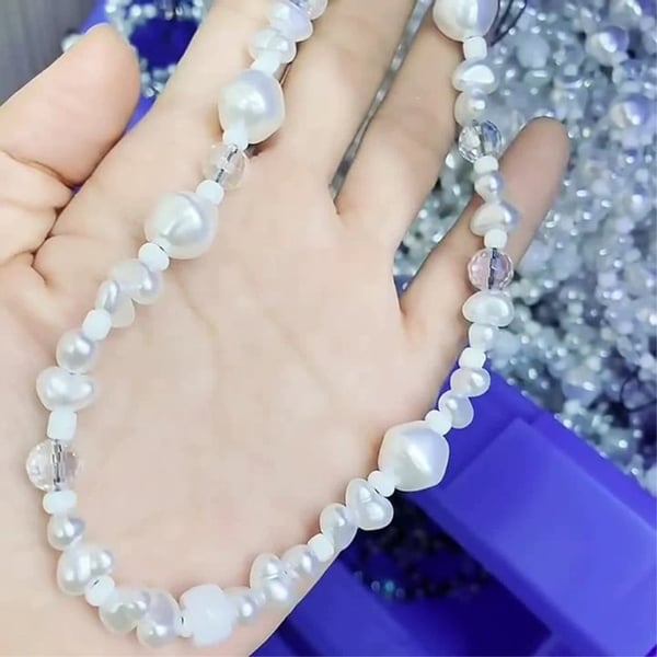 Beaded Phone Bracelet Strap Phone Lanyard Imitation Pearl Phone Charm, Length: 16cm and 5cm - Sz-A220006C
