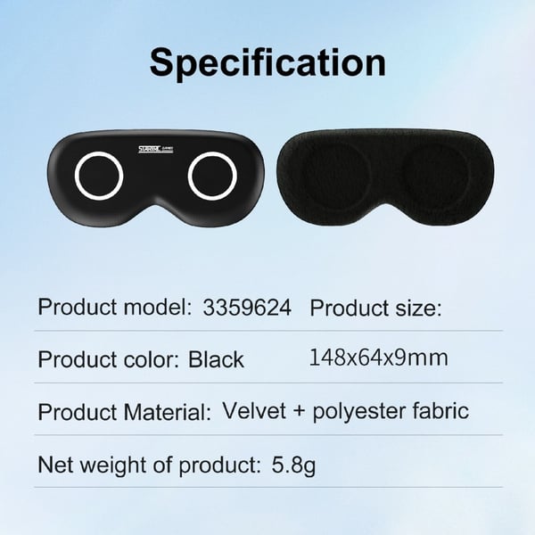 STARTRC GAMES Meta Quest 3S / Apple Vision Pro VR Lens Cover Dustproof Eye Mask Protective Shield