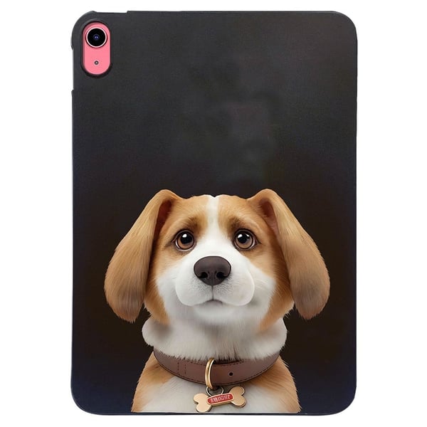 iPad 10.9 (2022) Case Pattern Printing Slim Flexible Tablet Protective Cover - Harrier Beagle