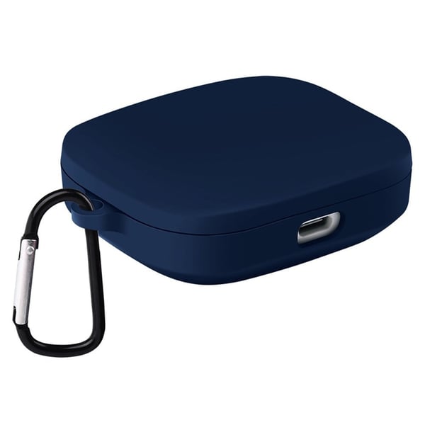 Xiaomi Redmi Buds 6S / Buds 6 Active Etui til trådløse øretelefoner Silikone beskyttelsescover med karabinhage - Midnatsblå Xiaomi Redmi Buds 6S / Buds 6 Active Etui til trådløse øretelefoner Silikone beskyttelsescover med karabinhage - Midnatsblå