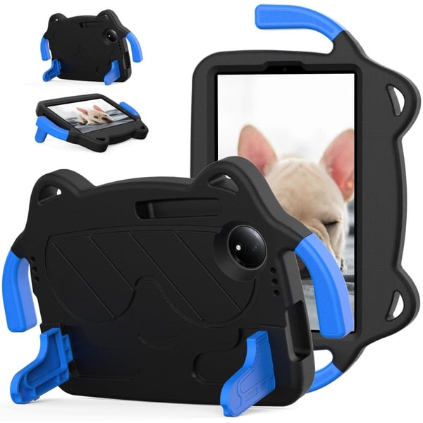 Xiaomi Redmi Pad SE 4G 8.7 inch / TCL Tab 8 Gen 2 Case EVA and Bump Resistant Kickstand Tablet Cover Child-Friendly - Black