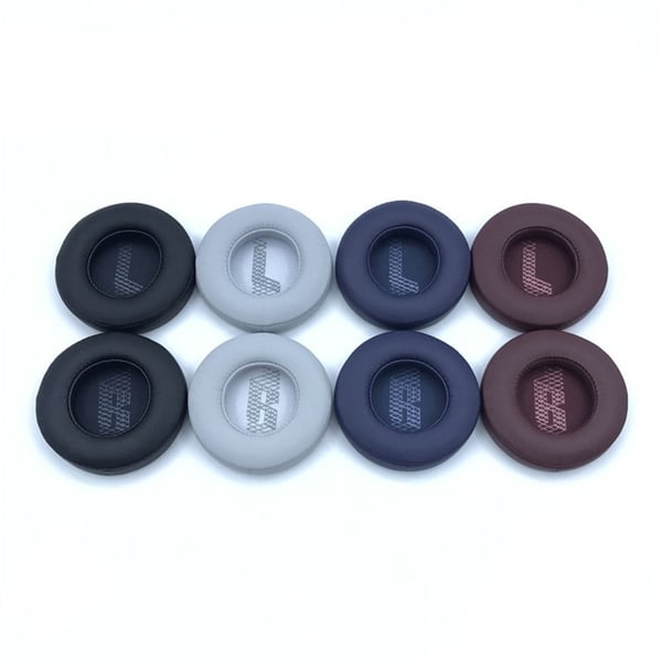 1 Pair JBL Live 400BT / 460NC Ear Pads Protein Leather Cushions with Removal Tool - Dark Blue