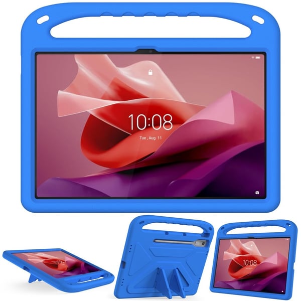 Lenovo Tab P12 EVA Case Kahva Iskunkestävä lapsiystävällinen tabletin suojus - Sininen
