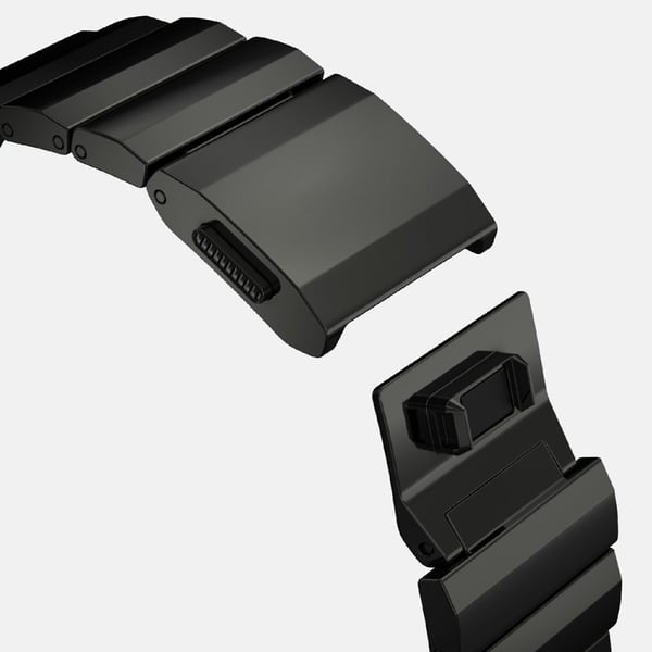 Watch Band Apple Watch Series 10 46mm Stainless Steel Strap - Black
