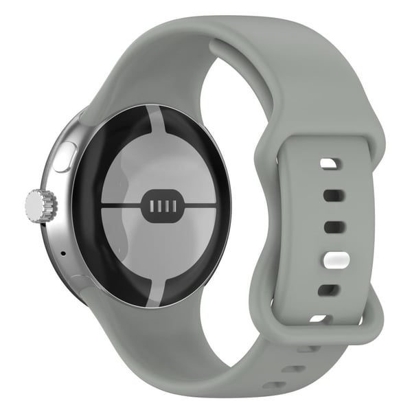 Google Pixel Watch 3 45 mm silikoneurrem Justerbar rem udskiftningsarmbånd - Grå