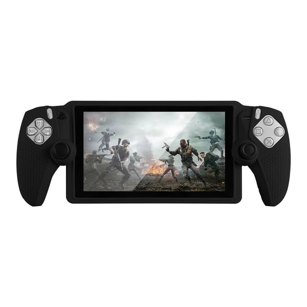 Sony PlayStation Portal silikone beskyttelsesetui Anti Slip håndholdt spilkonsol stødsikkert cover - Sort
