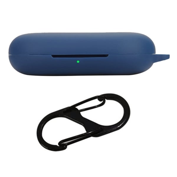 Anker Soundcore V20i Bluetooth-høretelefonetui Silikoneovertræk med Anti-Lost Spænde - Mørkeblå