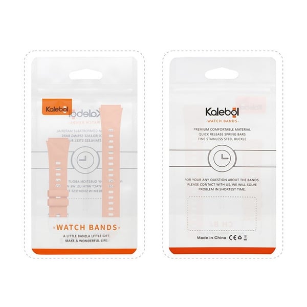 KALEBOL 18mm Watch Band Huawei Watch GT 5 41mm / Watch GT 4 41mm / Garmin Venu 3S Sport Replacement Silicone Strap - Yellow