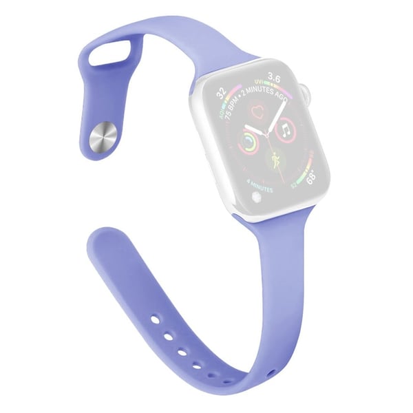KALEBOL Silicone Watch Band Apple Watch Series 10 42mm Replacement Strap - Light Purple