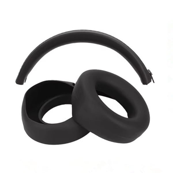 Beats Studio 3 Headphones Silicone Case Set Earpad Cushion Cover and Headband Protector - Black