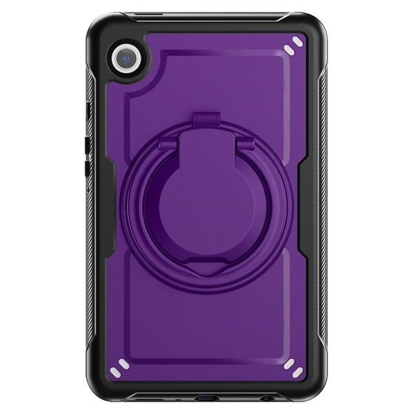 Samsung Galaxy Tab A9 (SM-X110 / X115 / X117) Case Rotating Kickstand Bump Resistant and Flexible Shockproof Tablet Cover - Purple