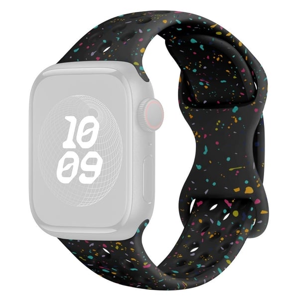 KALEBOL 20mm silikone rem Samsung Galaxy Watch6 / 5 Pro / 5 / GarminActive 5 Butterfly Clasp Watch Band - Sort
