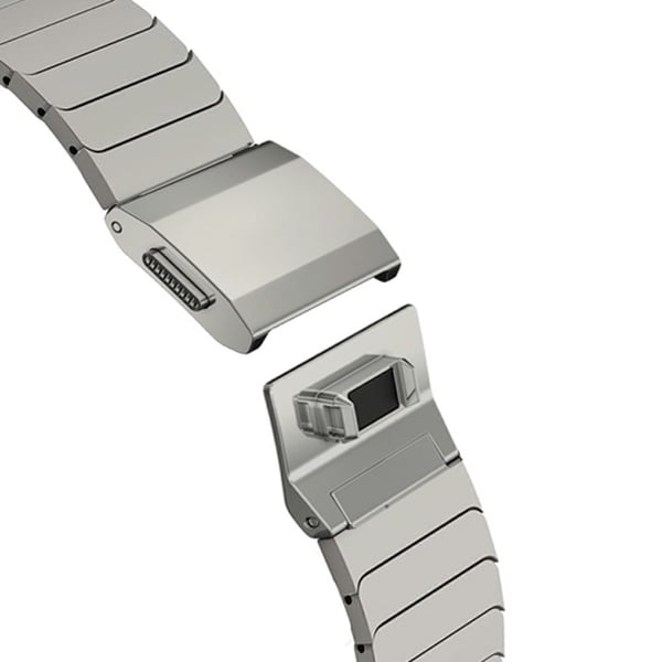 Watch Band Apple Watch Series 10 46mm Replacement Titanium Strap - Silver