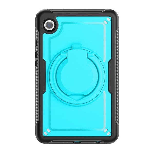 Samsung Galaxy Tab A9 SM-X110 / X115 / X117 Case Rotating Kickstand Bump Resistant and Flexible Shockproof Tablet Cover with Shoulder Strap - Baby Blu