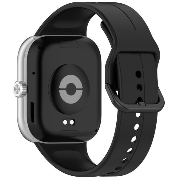 Silikone rem Xiaomi Redmi Watch 5 Esim / Watch 5 / Watch 4 / Smart Band 9 Pro / 8 Pro Black Buckle Watchband - Sort