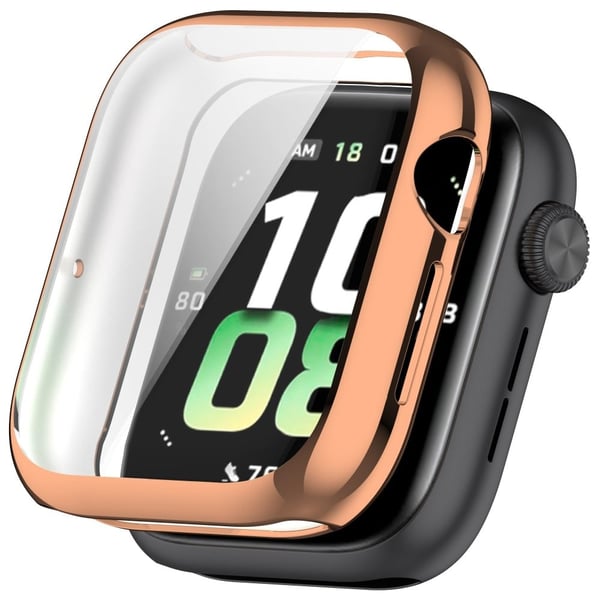 Honor Watch 5 Electroplating Flexible Protective Cover Watch Case with Screen Film - Rose Gold