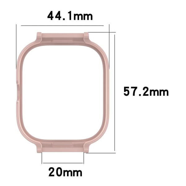 Watch Case Xiaomi Redmi Watch 5 eSIM / Watch 5 / Watch 4 Semi-Enclosed Scratch Resistant Protective Cover - Transparent White