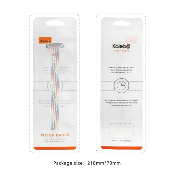 KALEBOL Braided Watch Band Apple Watch Series 10 42mm Elastic Nylon Strap - Camo