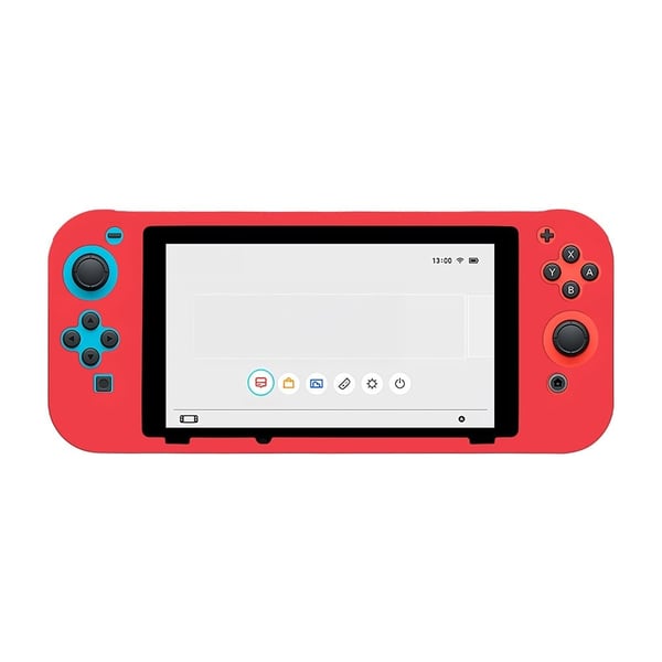 Nintendo Switch silikone beskyttelsesetui Håndholdt spilkonsol Stødsikkert cover - Rød Nintendo Switch silikone beskyttelsesetui Håndholdt spilkonsol Stødsikkert cover - Rød