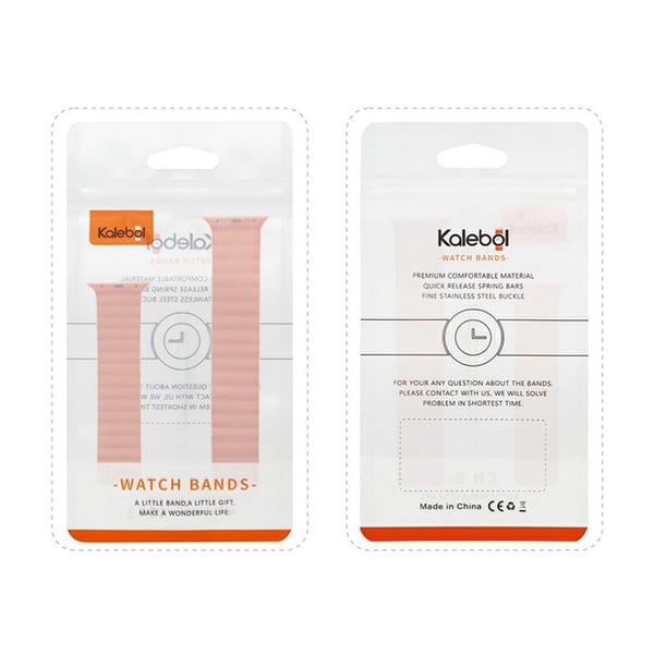 KALEBOL Magnetic Watch Band Apple Watch Series 10 46mm Silicone Strap - Antique White Blue