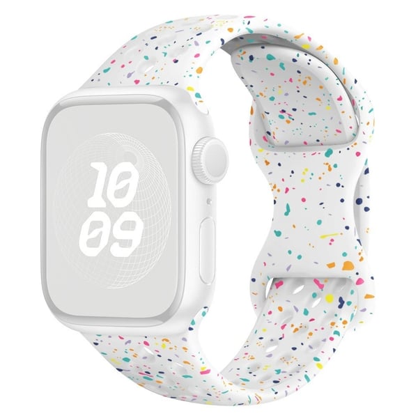 KALEBOL 22mm Silicone Strap Samsung Galaxy Watch3 45mm / Watch 46mm / Huawei Watch GT 5 / 5 Pro Butterfly Clasp Watch Band - White