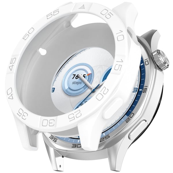 Urkasse Huawei Watch GT 5 Pro 46mm / GT 5 46mm / GT 4 46mm Blødt silikonebeskyttelsescover - Hvid