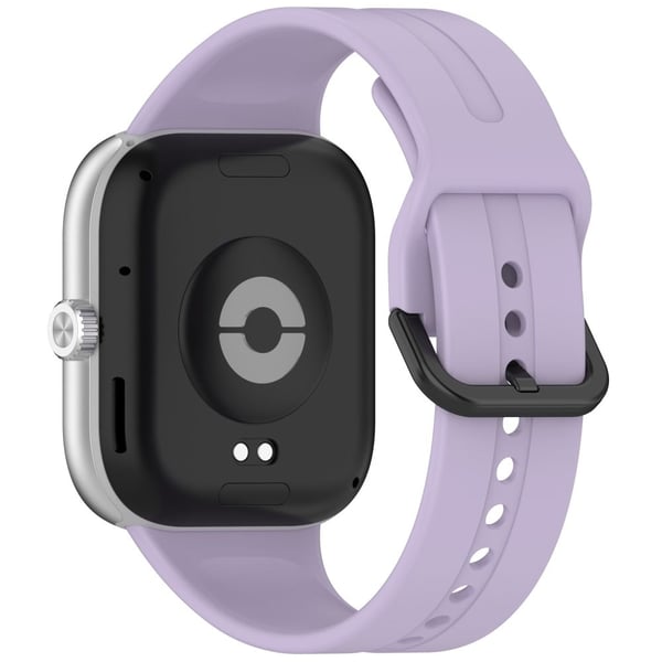 Silicone Strap Xiaomi Redmi Watch 5 Esim / Watch 5 / Watch 4 / Smart Band 9 Pro / 8 Pro Black Buckle Watchband - Purple