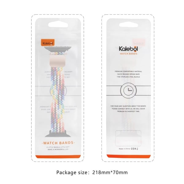 KALEBOL Braided Watch Strap Apple Watch Series 10 42mm Magnetic Nylon Sport Wristbands - Graphite Black