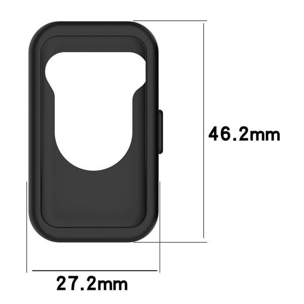 Huawei Band 9 / Band 8 Watch Case Soft Silicone Hollow Watch Frame Cover - Black
