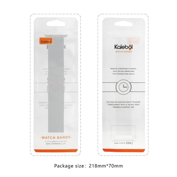 KALEBOL Nylon Strap Apple Watch Series 10 46mm Parachute Buckle Watch Band - Midnight Blue