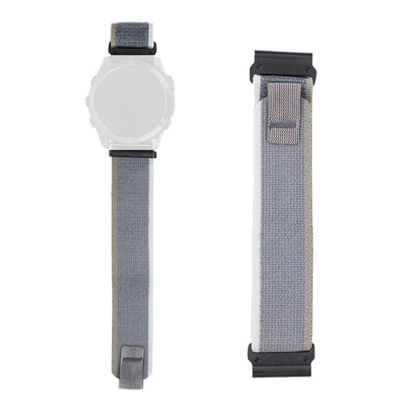Nylon Strap Garmin Fenix 8 51mm / Enduro 3 / Enduro 2 Magic Tape Loop 26mm Universal Watch Band - White+Green