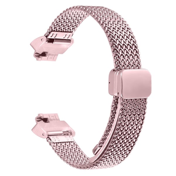 Milanese urrem Fitbit Inspire HR / Inspire 2 / Inspire Sildebensrem i rustfrit stål - Lyserød Rose