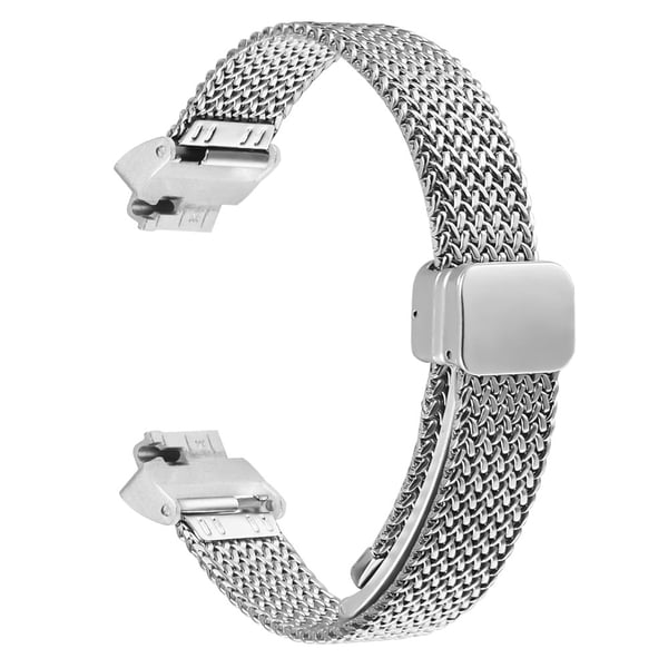 Milanese Watch Band Fitbit Inspire HR / Inspire 2 / Inspire Herringbone Stainless Steel Silver Wrist Strap