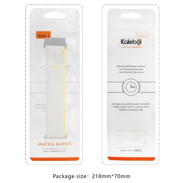 KALEBOL 26mm Watch Band Garmin Fenix 7X / Fenix 7X Pro / Epix Pro 51mm Magic Tape Nylon Loop Wrist Strap - Grey + Blue
