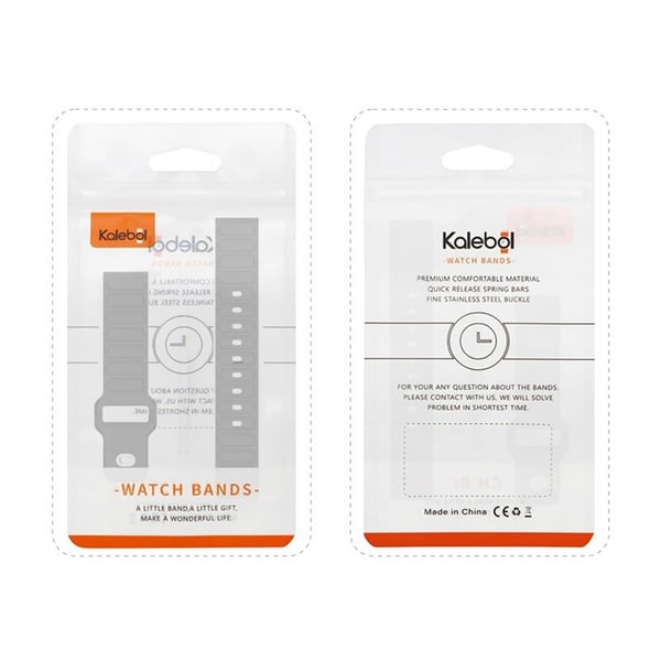 KALEBOL 20mm Silicone Watch Strap Samsung Galaxy Watch6 Classic 47mm / 43mm / Huawei Watch GT 3 Pro 43mm I-Shaped Watch Band - Red