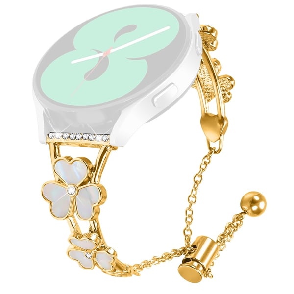Honor Watch ES Watchband Heart Clover Decor Zinc Alloy Metal Strap - Gold