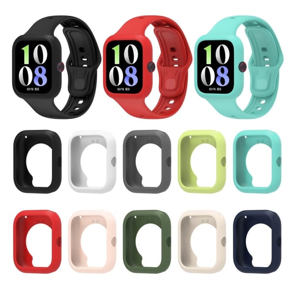 vivo iQOO Watch GT / Watch GT Watch Case Soft Silicone Hollow Watch Frame Cover - Dark Blue
