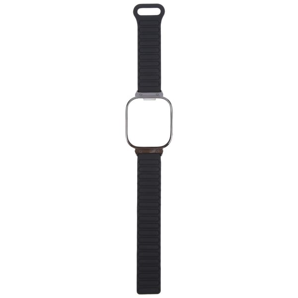Xiaomi Redmi Watch 5 / 4 Metal Black Frame Integrated Magnetic Silicone Watch Band - Black