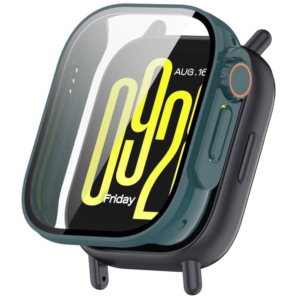 Xiaomi Redmi Watch 5 Active Scratch Resistant Tempered Glass Integrated Watch Case Full Coverage Protector - Green