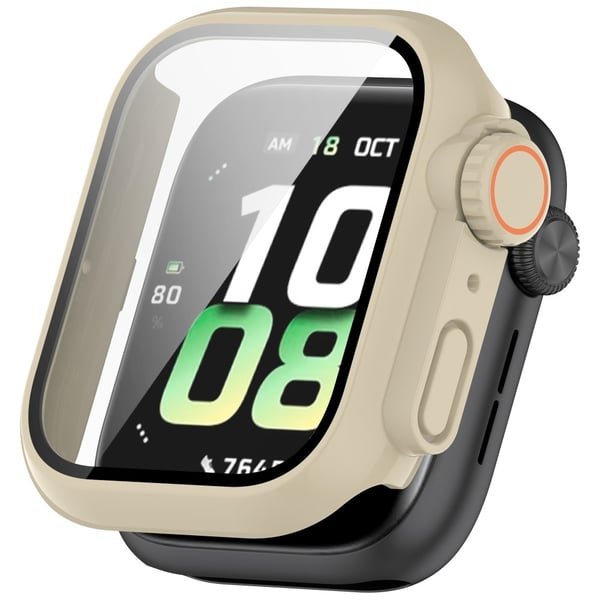 Honor Watch 5 Scratch Resistant Tempered Glass Integrated Watch Case Full Coverage Protector - Ivory White