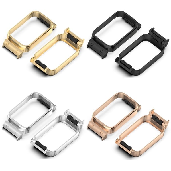Xiaomi Smart Band 9 Active / Redmi Band 3 Watch Case Metal Frame Protective Cover - Gold