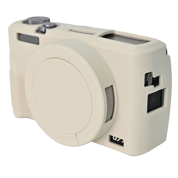 Canon G7 X Mark III Protective Case Dust-Proof Silicone Camera Cover - Beige