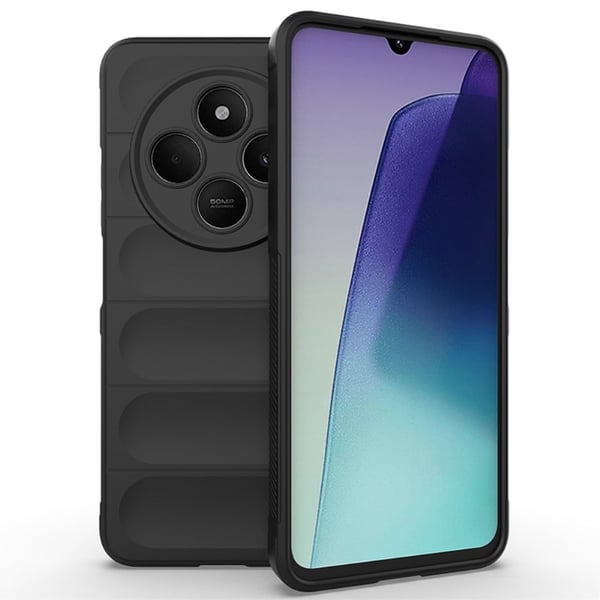 Blødt grebsformet Xiaomi Redmi 14R / Xiaomi Redmi 14C cover - Sort