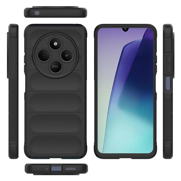 Blødt grebsformet Xiaomi Redmi 14R / Xiaomi Redmi 14C cover - Sort