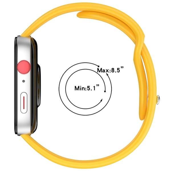 Huawei Watch Fit 3 Silikonklokkearmbånd med omvendt spenne - Gul
