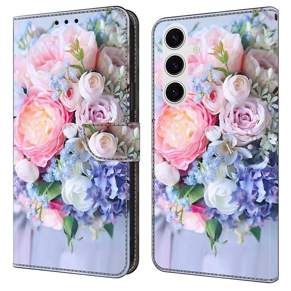 Wonderland Samsung Galaxy S25 Plus flip-etui - Fargerik Blomst