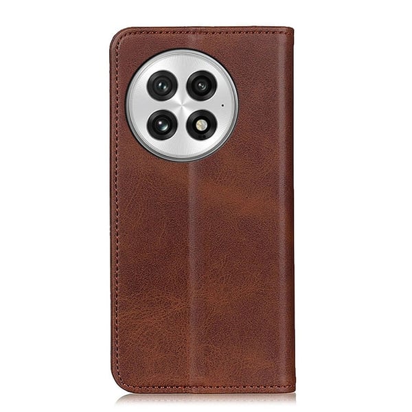 Skinn-etui i lommebok-stil for OnePlus 13 - Kaffe