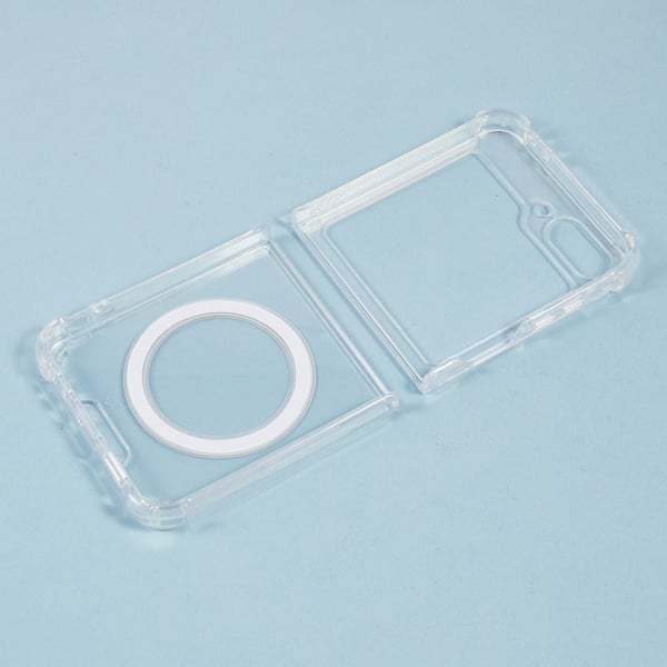 Samsung Galaxy Z Flip6 5G Case Compatible with MagSafe Flexible and Acrylic Clear Phone Cover