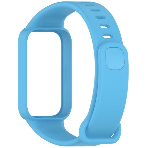 Silicone Band with Case Xiaomi Smart Band 9 Active / Redmi Band 3 Smartwatch Replacement Strap - Sky Blue