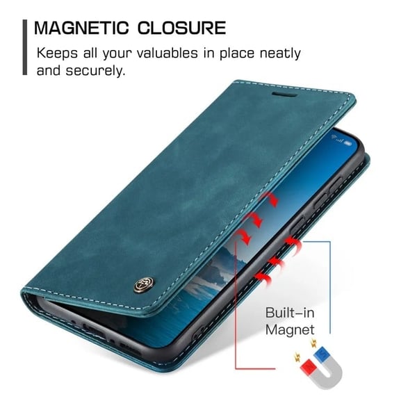 CaseMe OnePlus 13 vintage-etui - Blå